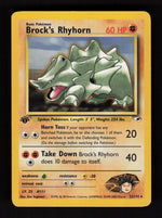 Brock's Rhyhorn (22) 022/132 - Rare - Gym Heroes
