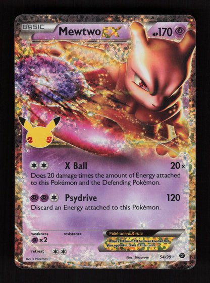 Mewtwo EX Classic Collection Celebrations: Classic Collection 54/99 NM
