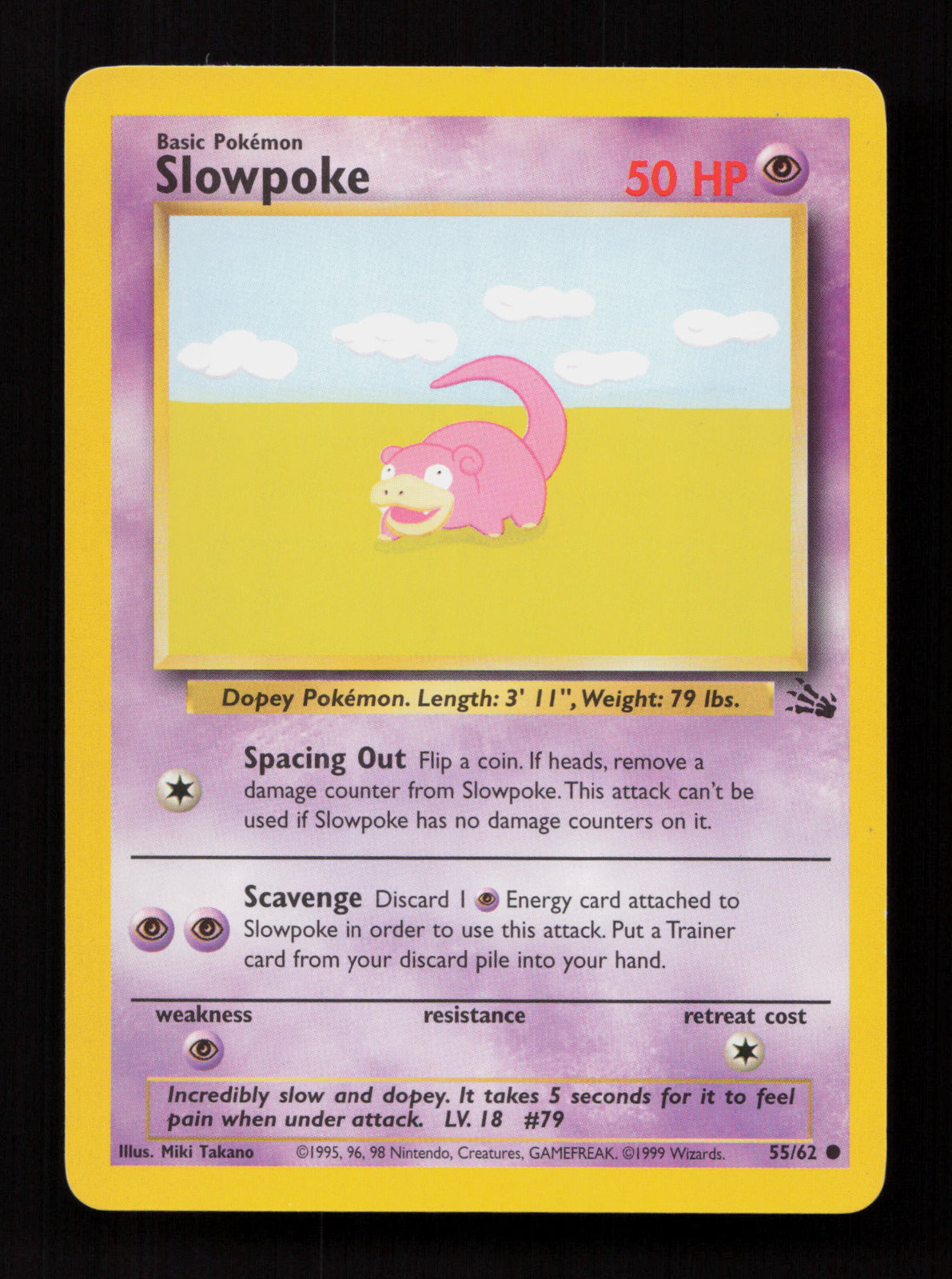 Slowpoke 55/62 - Common - Fossil