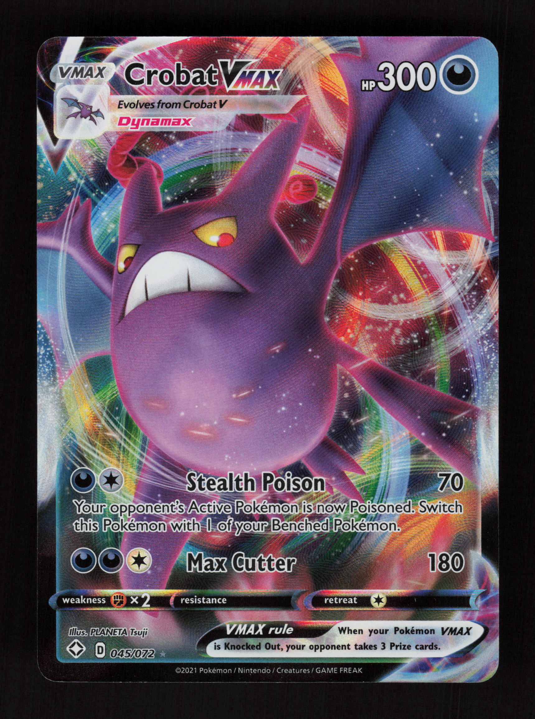 Crobat VMAX Ultra Rare Shining Fates 045/072 NM