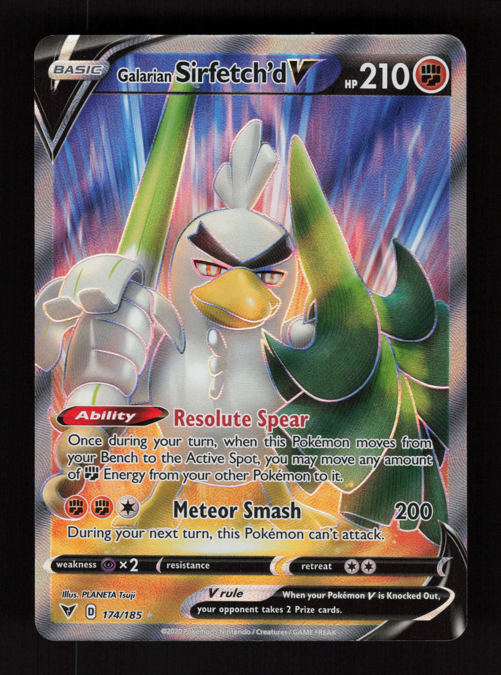 Galarian Sirfetch'd V 174/185 - Ultra Rare - Vivid Voltage 