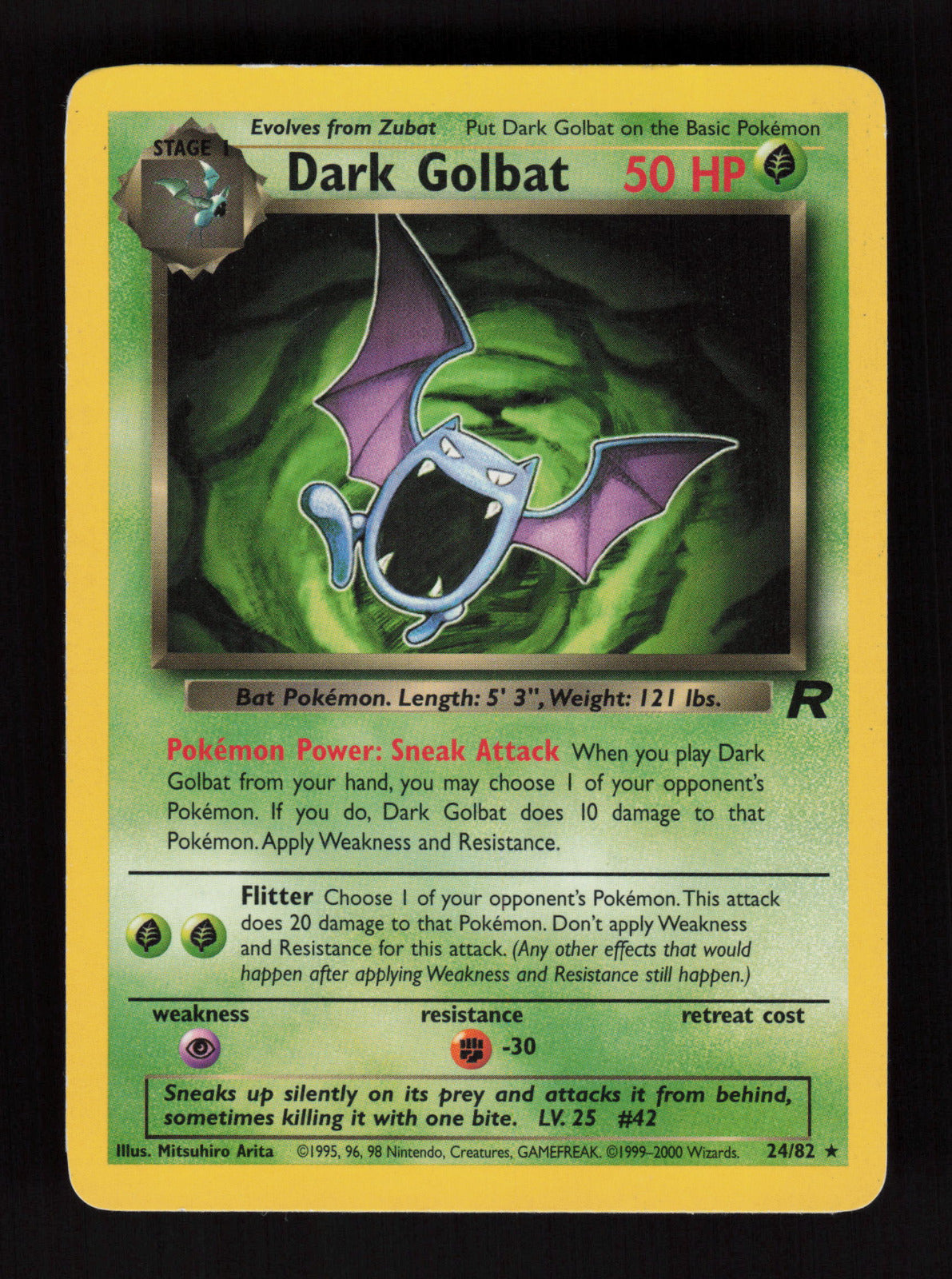 Dark Golbat (24) 24/82 - Rare - Team Rocket