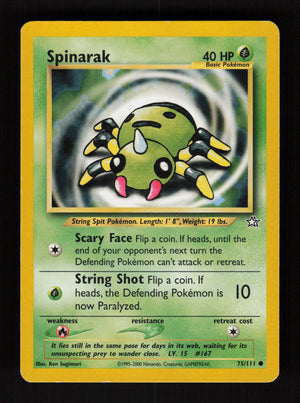 Spinarak 075/111 - Common - Neo Genesis