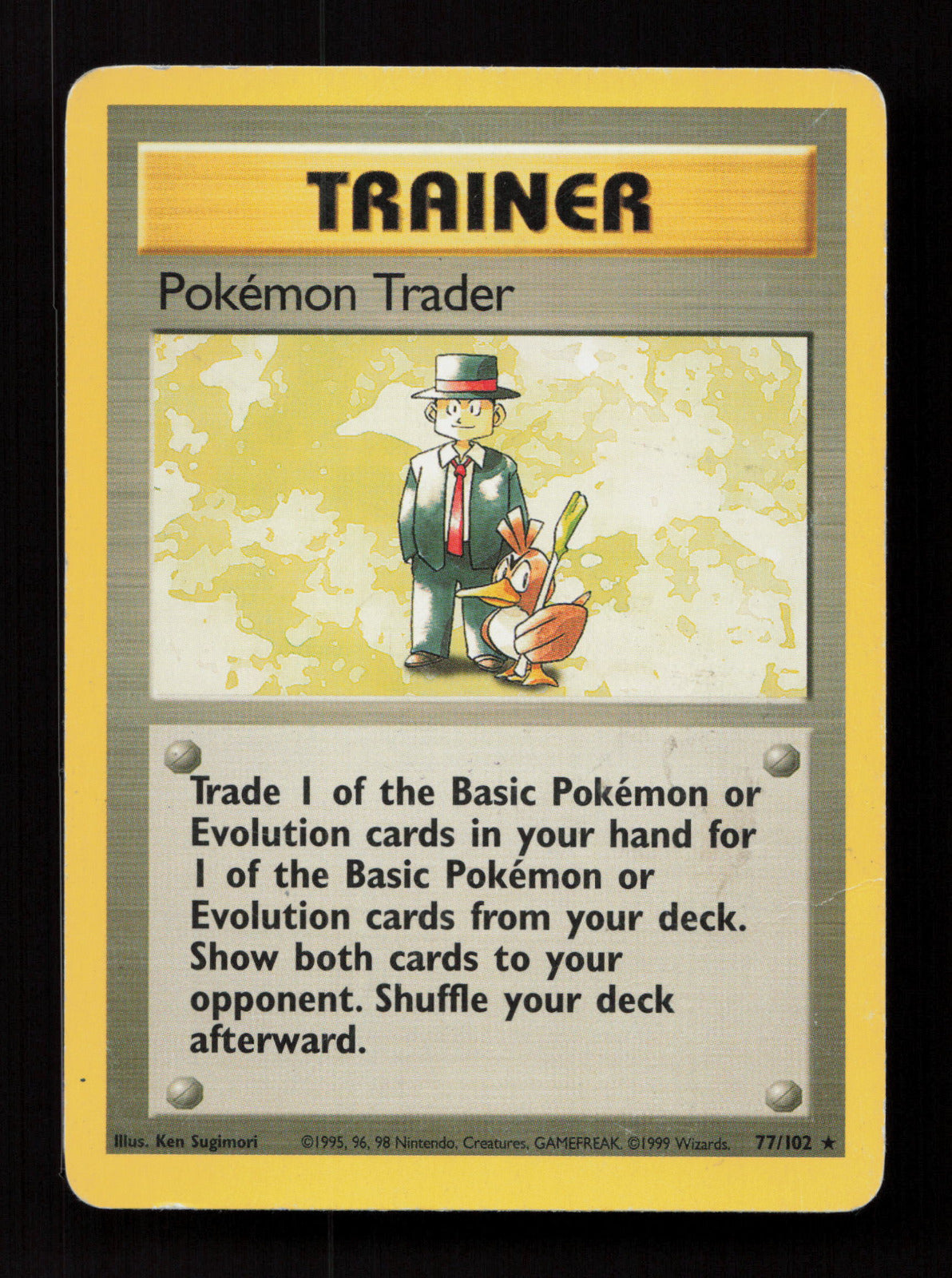 Pokemon Trader 077/102 - Rare - Base Set