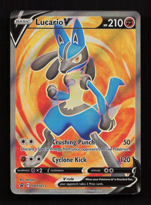 Lucario V SWSH213 - Promo - SWSH: Sword & Shield Promo Cards