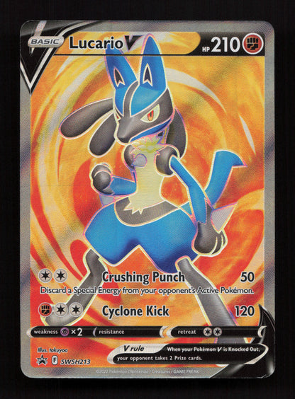 Lucario V SWSH213 - Promo - SWSH: Sword & Shield Promo Cards