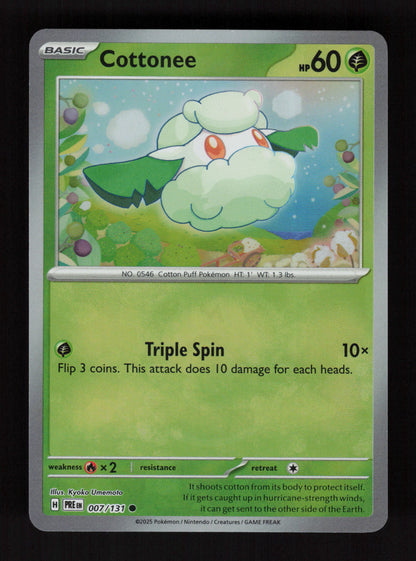 Cottonee (Master Ball Pattern) 007/131 - Common - Prismatic Evolutions