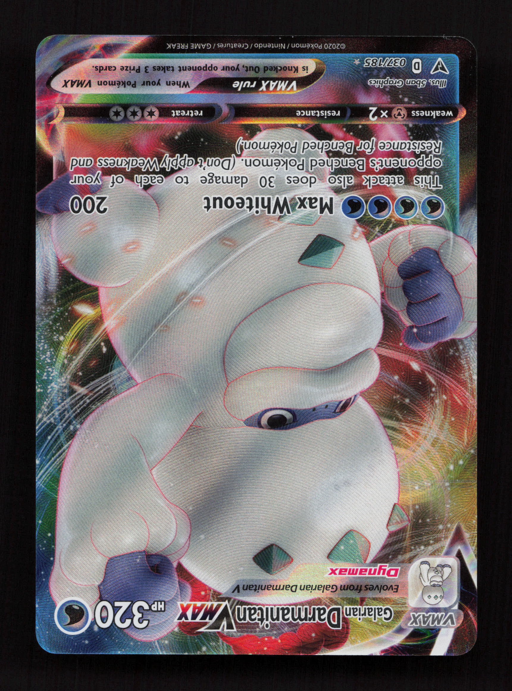 Galarian Darmanitan VMAX 037/185 - Ultra Rare - SWSH04: Vivid Voltage