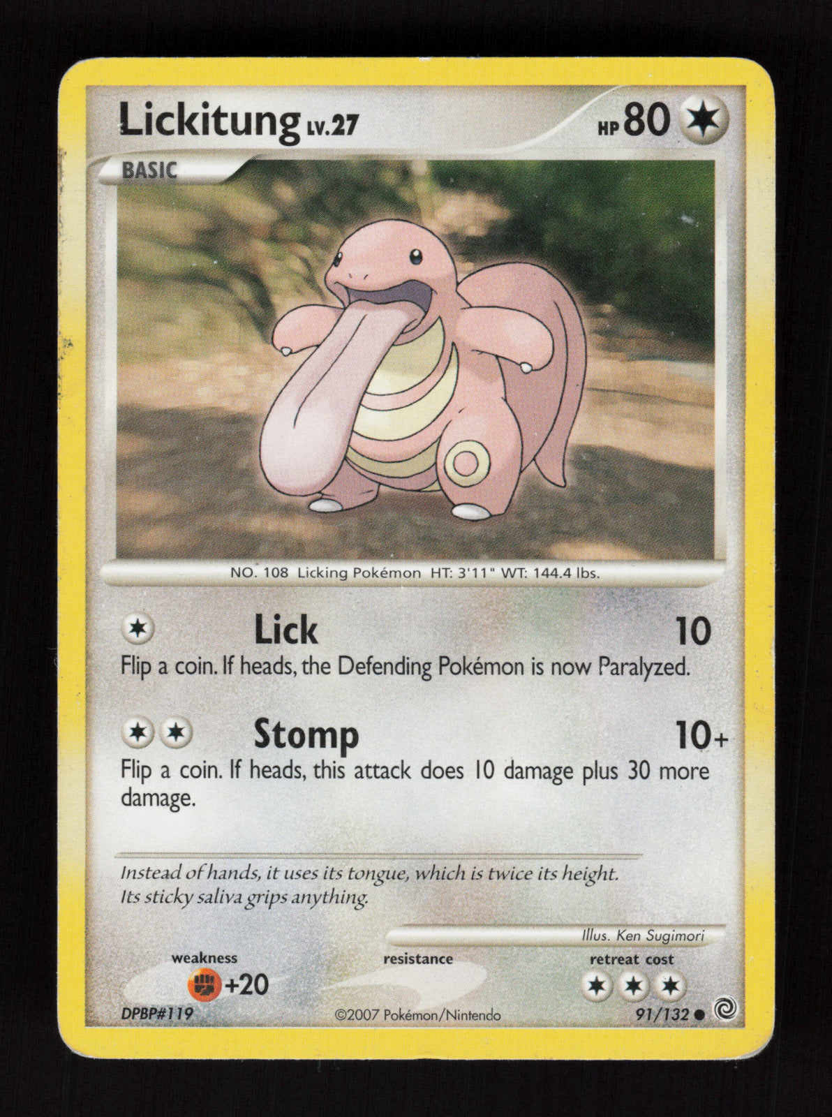 Lickitung 91/132 - Common - Secret Wonders