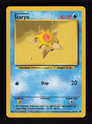 Staryu 065/102 - Common - Base Set