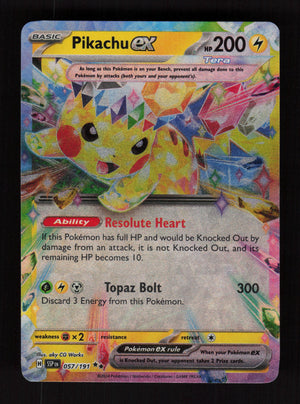 Pikachu ex 057/191 - Double Rare -  Surging Sparks