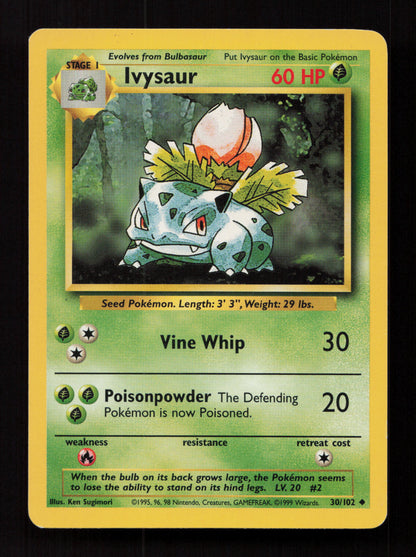 Ivysaur 030/102 - Uncommon - Base Set