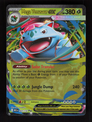 Mega Venusaur ex 003/132 - Double Rare - ME01: Mega Evolution 