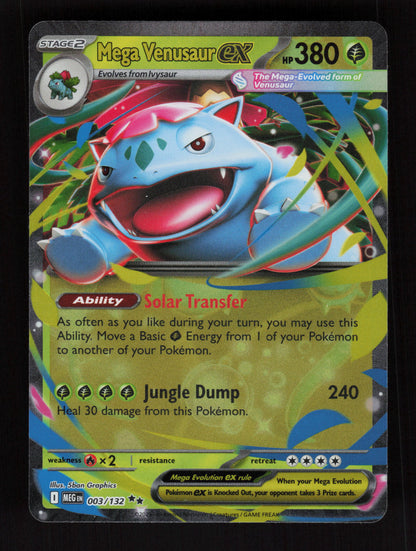 Mega Venusaur ex 003/132 - Double Rare - ME01: Mega Evolution 