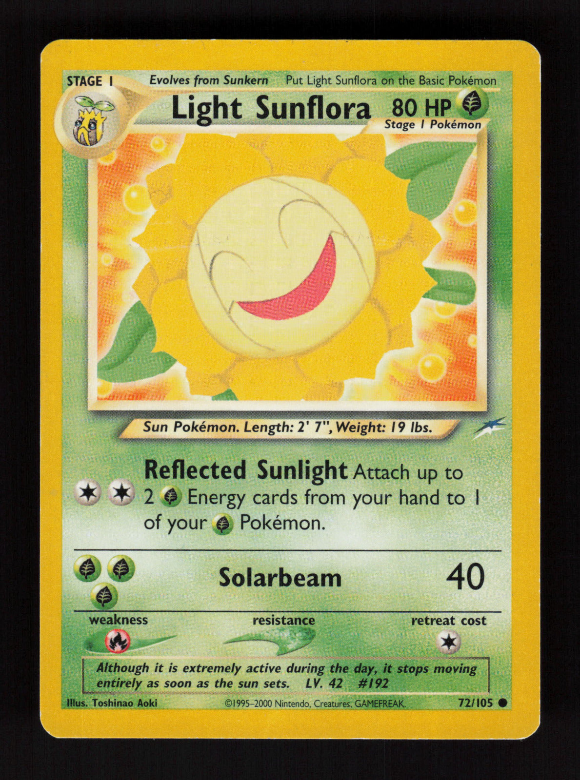 Light Sunflora 072/105 - Common - Neo Destiny