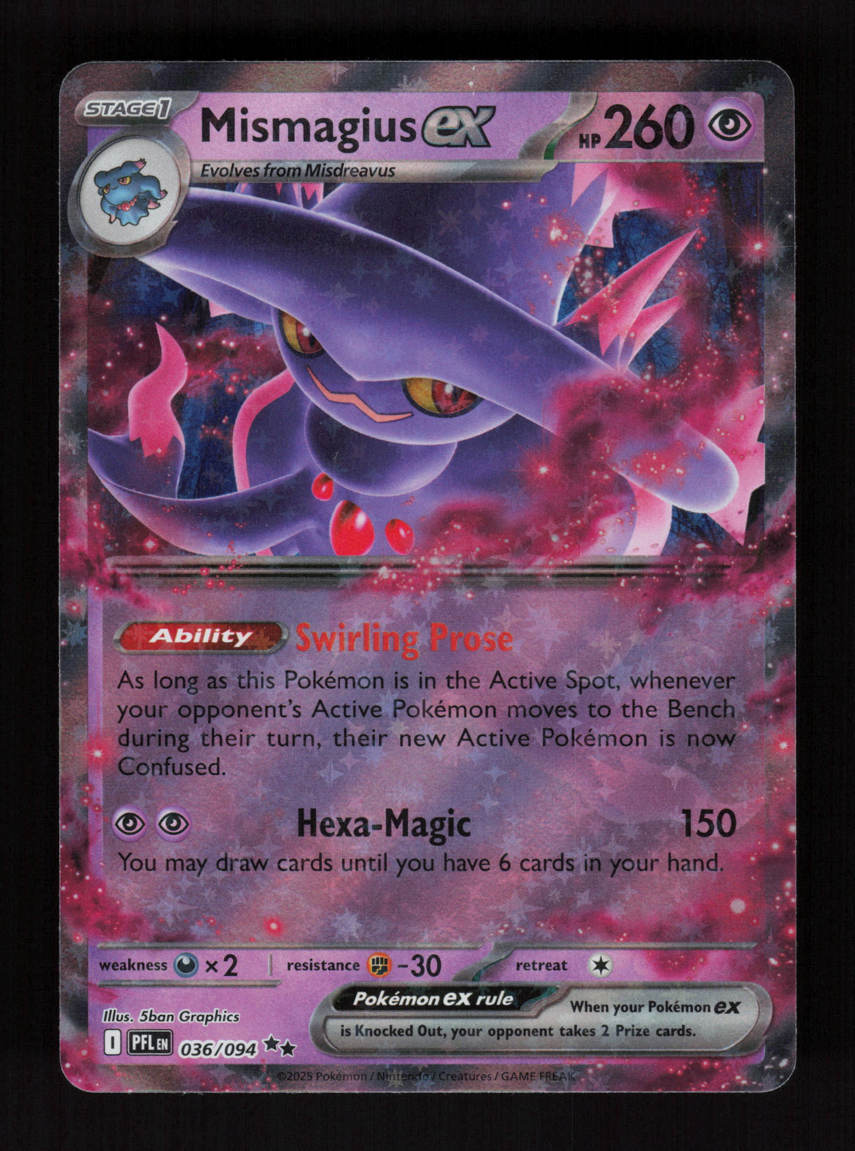 Mismagius ex - 036/094 - Double Rare - Phantasmal Flames