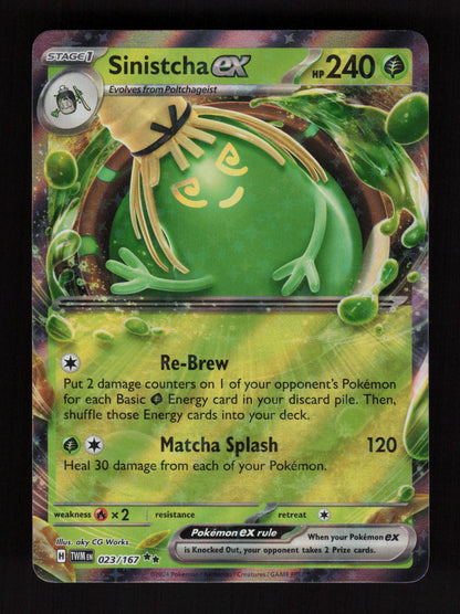 Sinistcha ex - Double Rare SV06: Twilight Masquerade 023/167 NM