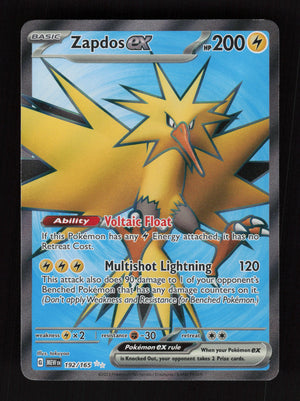 Zapdos ex 192/165 - Ultra Rare - SV: Scarlet & Violet 151 