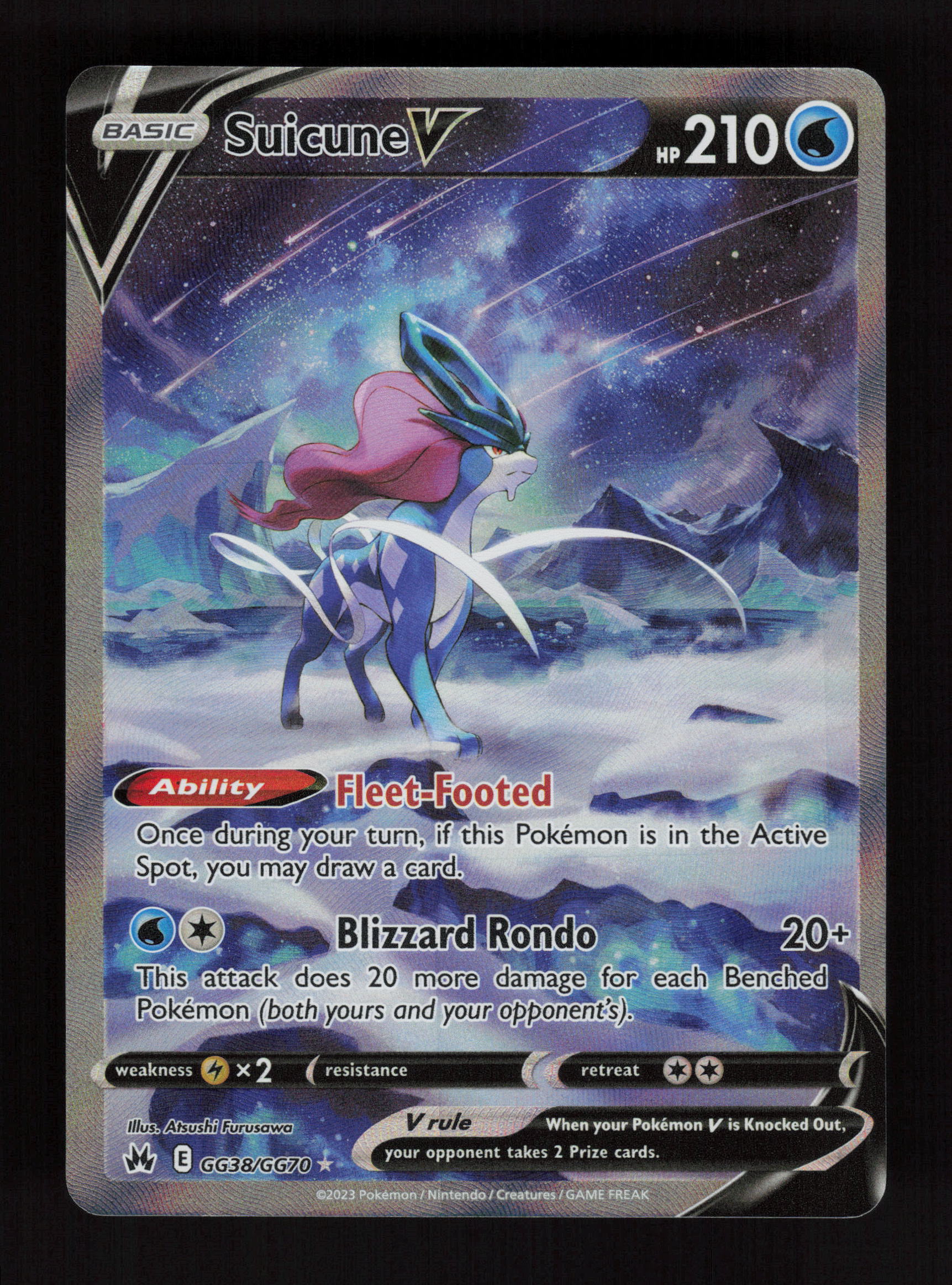 Suicune V GG38/GG70 - Ultra Rare - Crown Zenith: Galarian Gallery