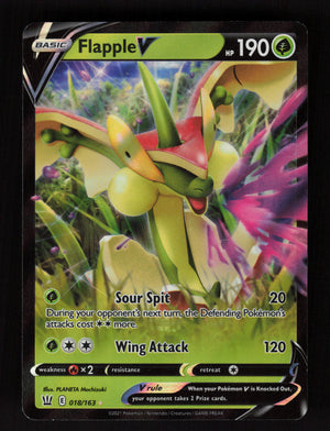 Flapple V 018/163 - Ultra Rare - SWSH05: Battle Styles