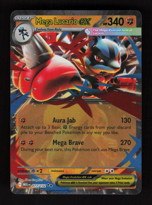 Mega Lucario ex - 077/132 - Double Rare - Mega Evolution