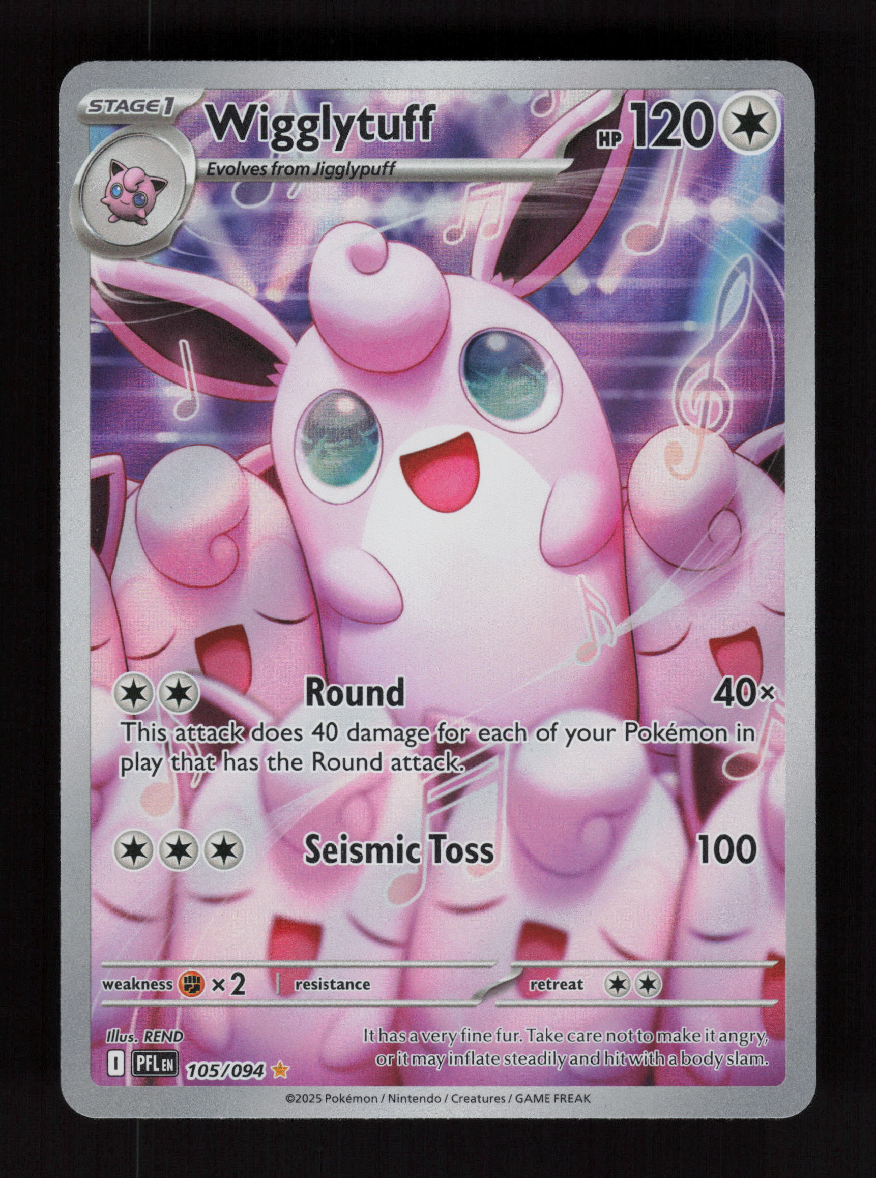 Wigglytuff 105/094 - Illustration Rare - Phantasmal Flames 