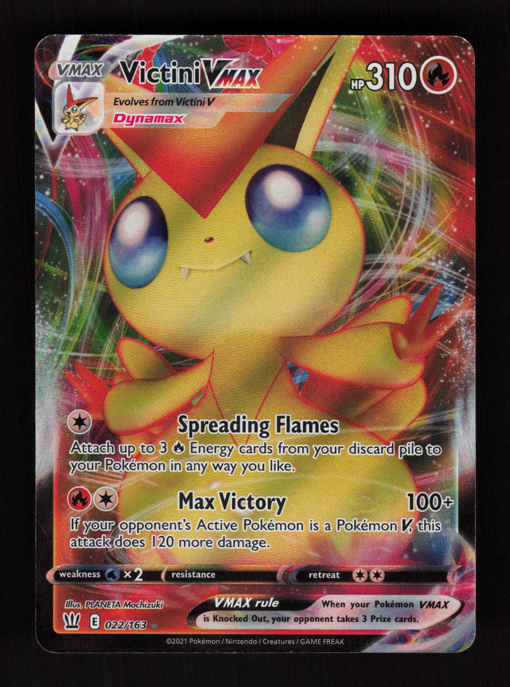 Victini VMAX 022/163 - Ultra Rare - SWSH05: Battle Styles