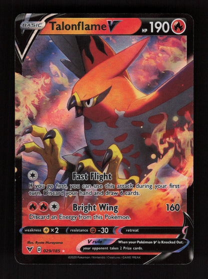 Talonflame V 029/185 - Ultra Rare - SWSH04: Vivid Voltage