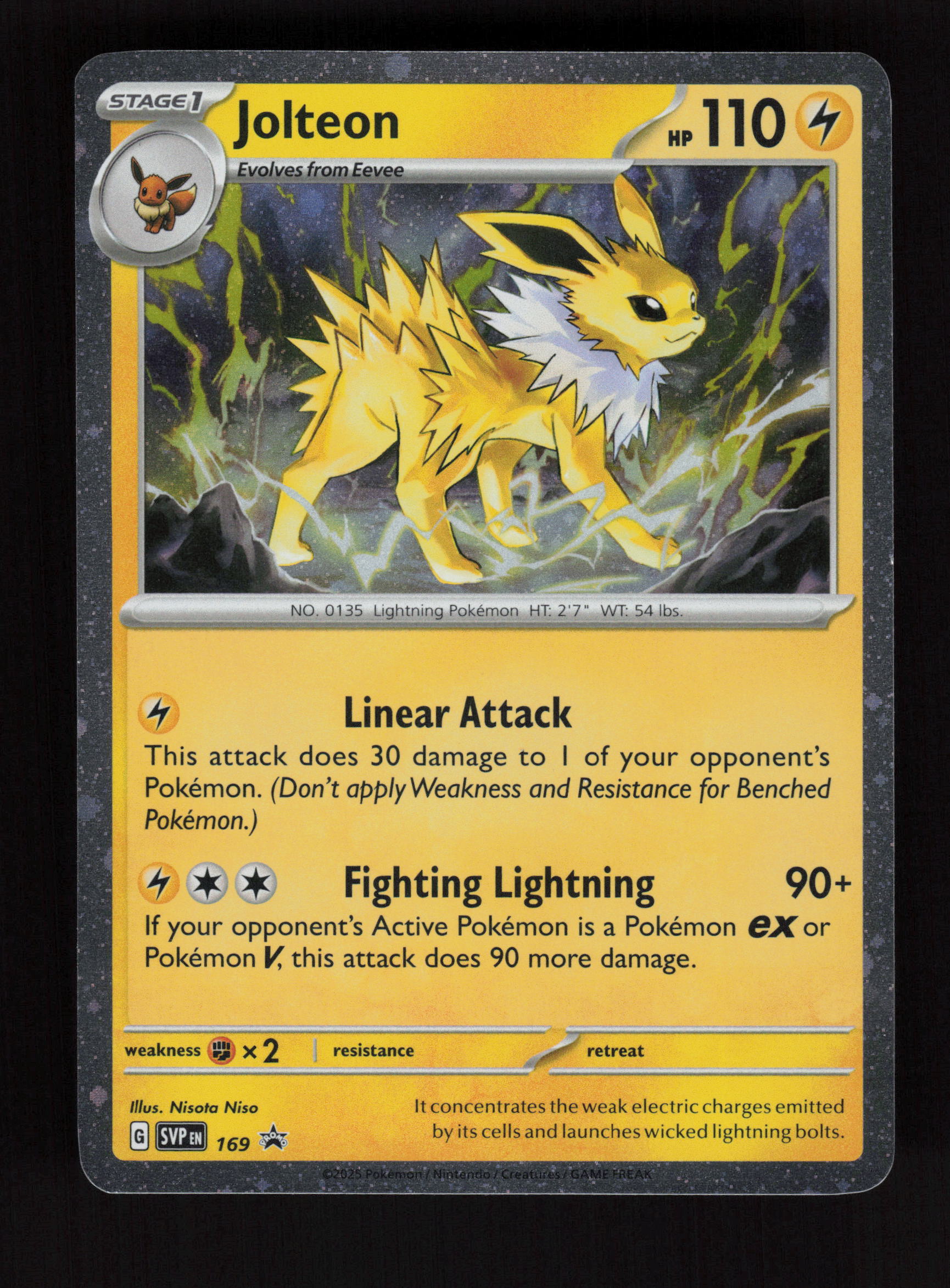 Jolteon -  (Cosmos Holo) 169 - Rare - SV: Scarlet & Violet Promo Cards 