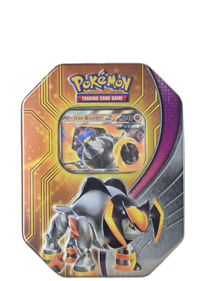 Pokémon: Iron Boulder ex – Paradox Destinies Tin 2024