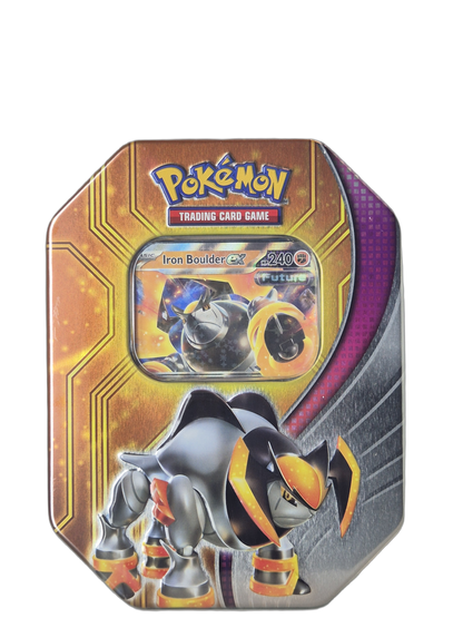 Pokémon: Iron Boulder ex – Paradox Destinies Tin 2024