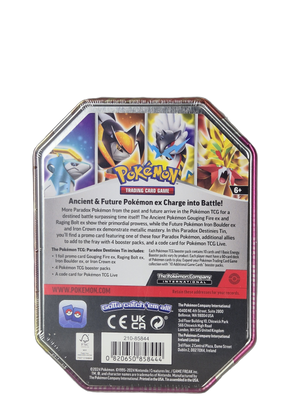 Pokémon: Iron Boulder ex – Paradox Destinies Tin 2024