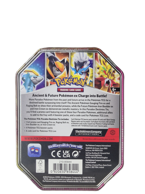 Pokémon: Iron Crown ex – Paradox Destinies Tin 2024