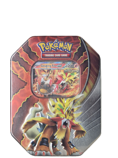 Pokémon: Gouging Fire ex – Paradox Destinies Tin 2024