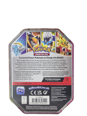 Pokémon: Gouging Fire ex – Paradox Destinies Tin 2024