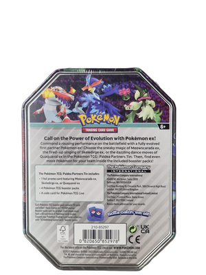 Pokémon: Meowscarada ex – Paldea Partners Tin 2023
