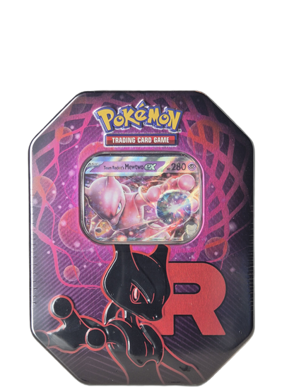 Pokémon: Team Rocket’s Mewtwo ex – Team Rocket Tin 2025