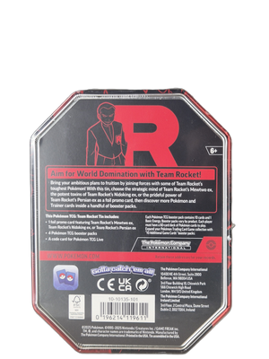 Pokémon: Team Rocket’s Mewtwo ex – Team Rocket Tin 2025