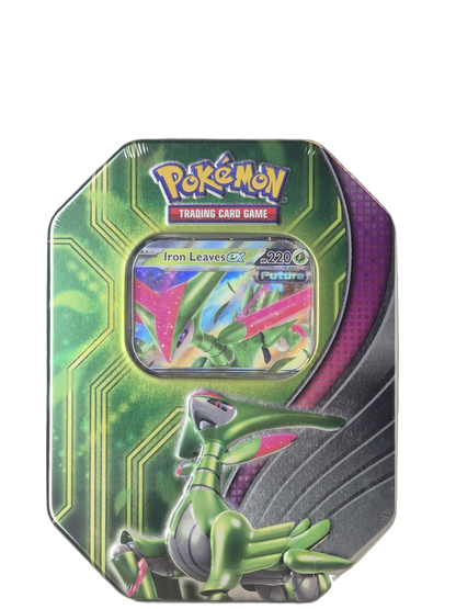 Pokémon: Iron Leaves ex – Paradox Clash Tin 2024