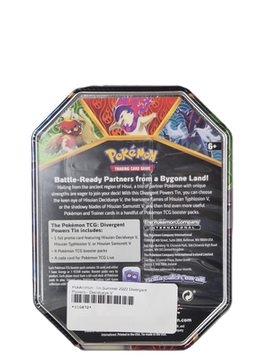 Pokémon: Hisuian Decidueye V – Divergent Powers Tin 2022