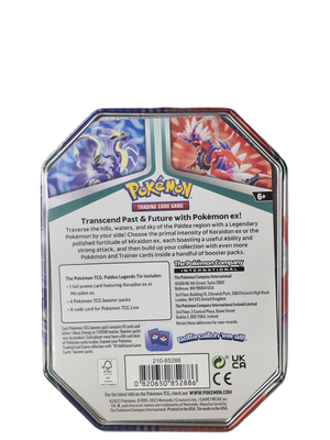 Pokémon: Koraidon ex – Paldea Legends Tin 2023