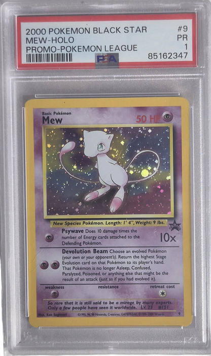 Mew - Pokémon League Promo 009 - PSA 1