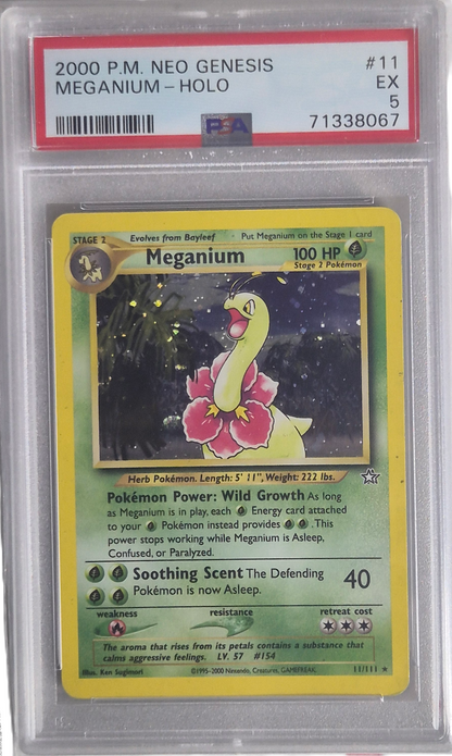 Meganium - Neo Genesis 011/111 EX - PSA 5