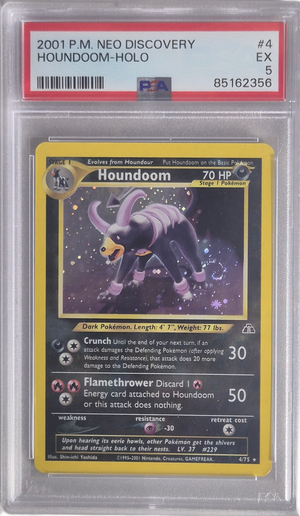 Houndoom - Neo Discovery 004/075 EX - PSA 5