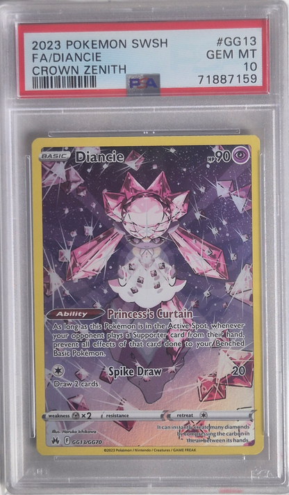 Diancie - Crown Zenith GG13/GG70 GEM MT - PSA 10