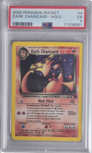 Dark Charizard - Rocket 004/082 EX - PSA 5