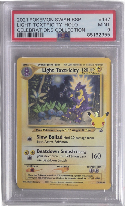 Light Toxtricity - Celebrations 137 MINT - PSA 9