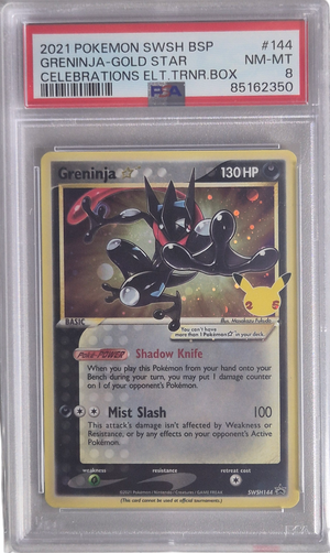 Greninja Goldstar - Celebrations 144 NM-MT - PSA 8