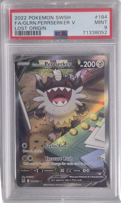 Perrserker V - Lost Origin 184/196 MINT - PSA 9