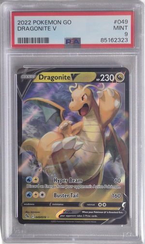 Dragonite V - Pokemon Go 049/078 MINT - PSA 9